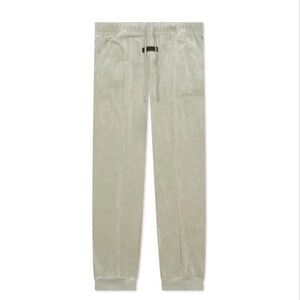 FEAR OF GOF ESSENTIALS- Grey Velour Pant XS